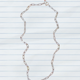 Silver Paperclip Chain Necklace