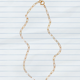 Gold Paperclip Chain Necklace