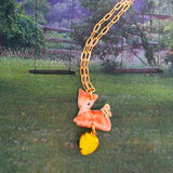 Bambi Gold Pendant Necklace