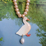 Goose on the Loose Pendant Necklace