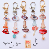 Upload Your Own Face ~ Keychain